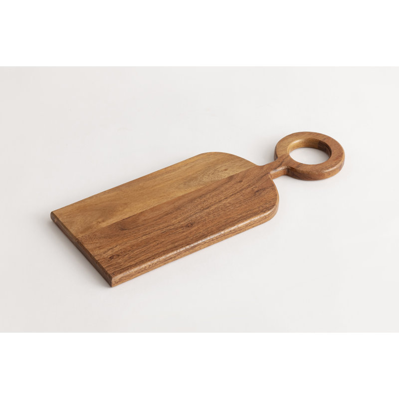 Planche à découper en bois avec cerceau