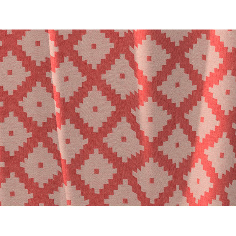 Esteban Pencil Pleat Opaque Curtains, Red, 145cm Width x 145cm Drop, With pleater tape