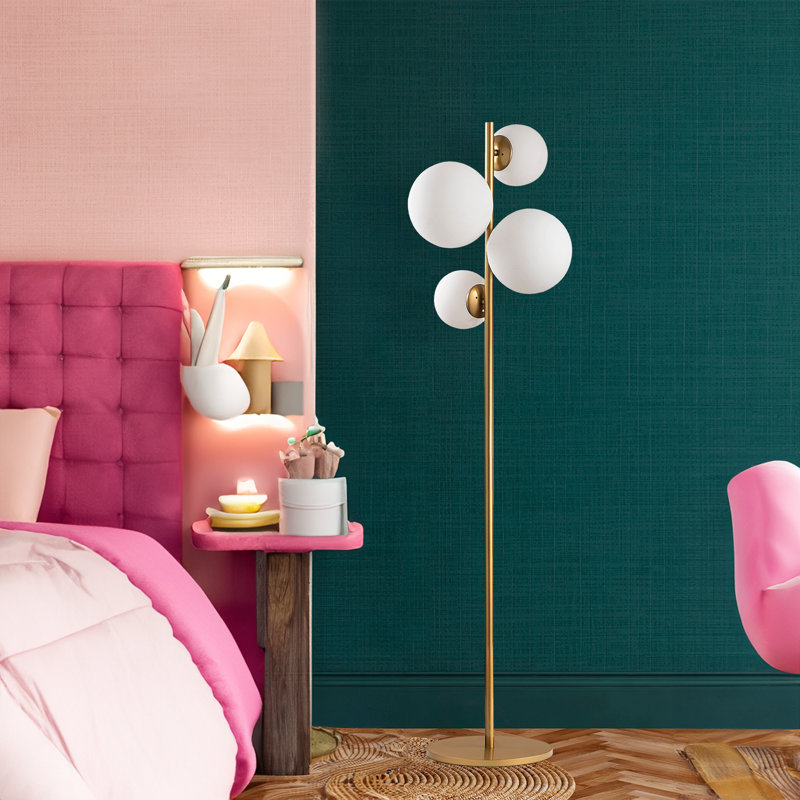 Ohale 63.78'' Gold Tree Floor Lamp