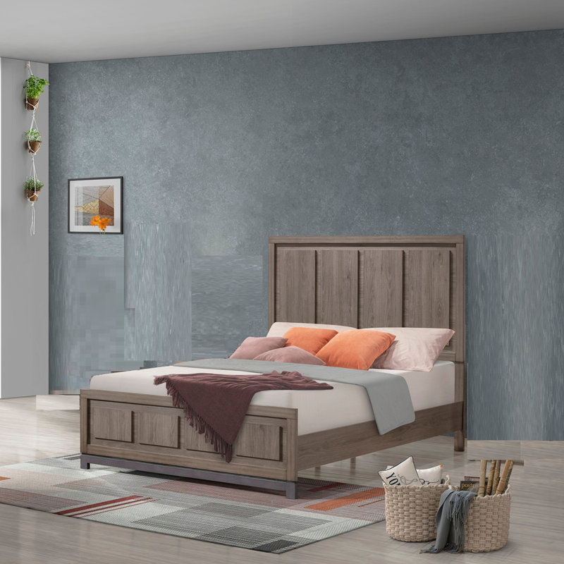 1pc Contemporary Panel Bed, King