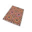 Tapis rouge / beige / brun en laine fabriqué à la main 4 pi 8 po x 6 pi 4 po Madee