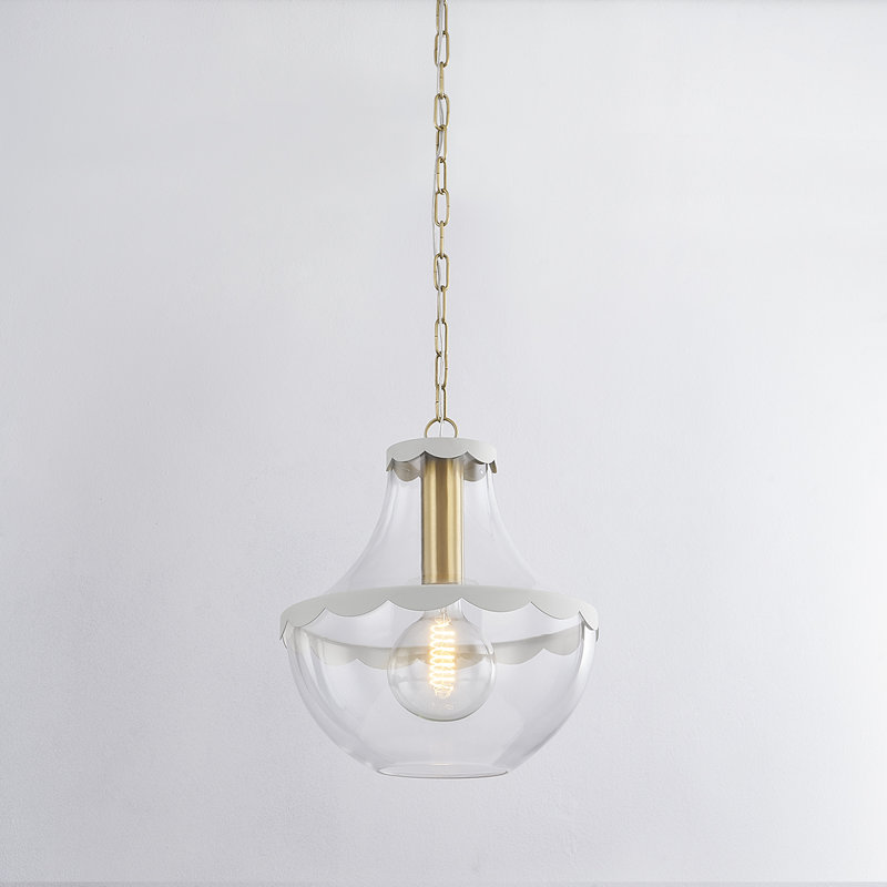 Luminaire suspendu 1 lumière Alaina, H 16,5 po x l 14,25 po