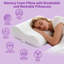  Oreiller ergonomique ergonomique en mousse à mémoire de forme avec housse en Tencel rafraîchissant, oreiller de soutien du cou pour les dormeurs latéraux et arrières, grand-477526211-334341056