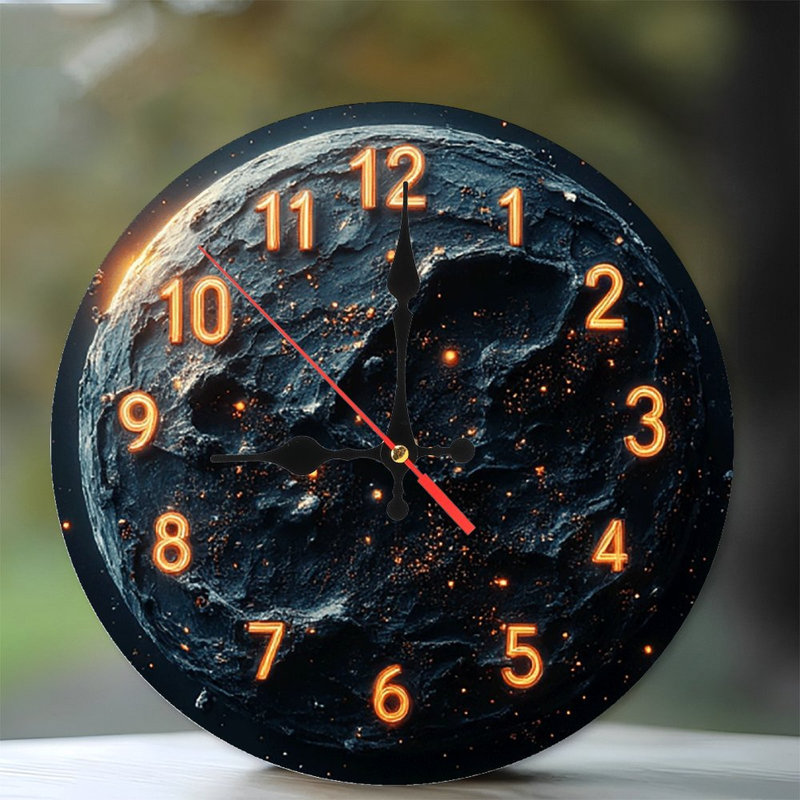Horloge murale planète terre