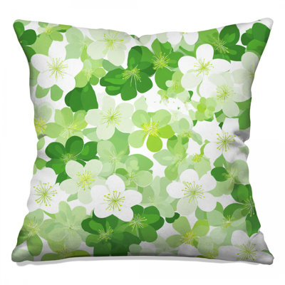 Coussin décoratif fleurs, coussins double face floraux