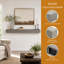 Étagère murale décorative flottante en bois massif pour foyer, avec support invisible, profondeur 23 cm (9 po).-319704048-319704049