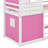 Yaraghi Bunk Wood House Bed with Tent-363034506-363034505