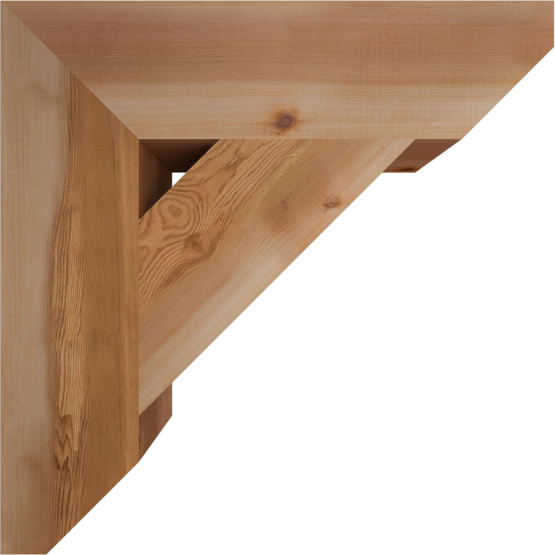 Support traditionnel en bois rustique à lattes, Cèdre rouge, H 24 po x l 5,5 po x P 24 po