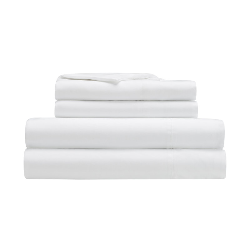 Simply Clean Antimicrobial Microfiber Sheet Set, Queen, White