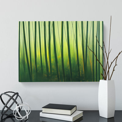 Awesome Bamboo Forest - Wrapped Canvas