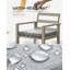 Ensemble de 2 chaises de patio avec coussin amovible, dossier ergonomique à 105 °, structure en métal robuste avec accoudoirs, résistant aux intempéries, beige-130593496