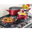 Batterie de cuisine antiadhésive T-fal Essentials, casserole de 3 pintes, rouge