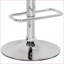 Tabouret pivotant réglable | Gris ardoise moderne argent chromé | Siège en acrylique | Bar de cuisine pour la maison | Acrylique | Gris ardoise