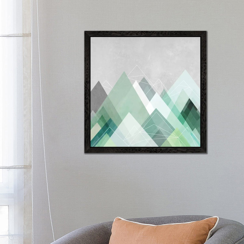 Graphic CVII by Mareike Böhmer - Print on Canvas, 66.04 cm H x 66.04 cm W, Black Framed
