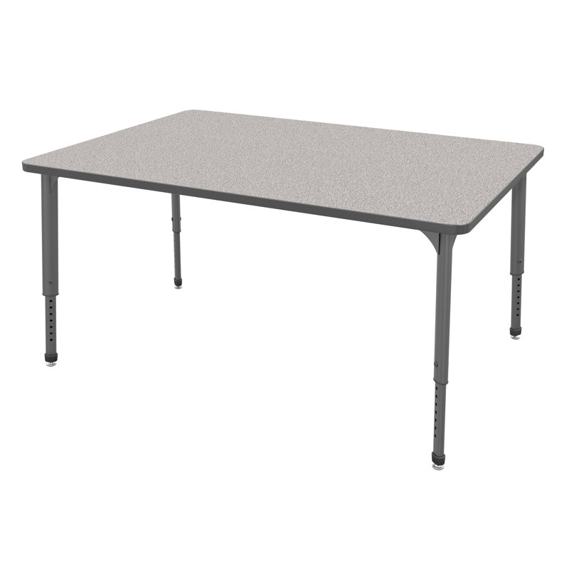 Marco Apex Series Adjustable Height Rectangular Activity Table, Gray Nebula, 30" H x 60" L x 36" W, Gray