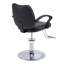 Fauteuil de coiffeur hydraulique pour salon, structure en acier durable et similicuir