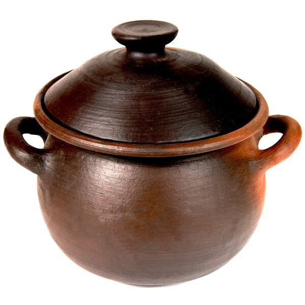 Hakan Handmade Clay Pot with Lid, Natural Unglazed Earthen Cookware,  Terracotta Pot, Casserole Dish, Rice Cooking, Clay Pot, Terracotta Pan,  Korean