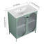 Meuble-lavabo simple 30 po avec comptoir en céramique-766417303