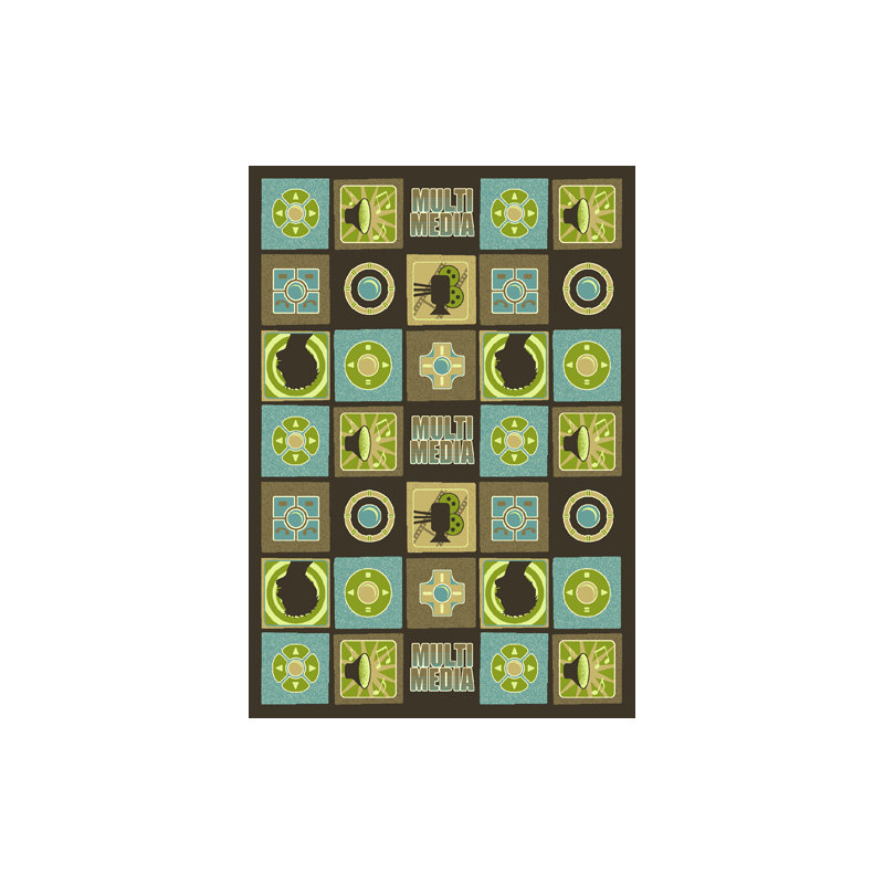 Tapis câblé Just for Kids, Rectangle 5 pi 4 po x 7 pi 8 po