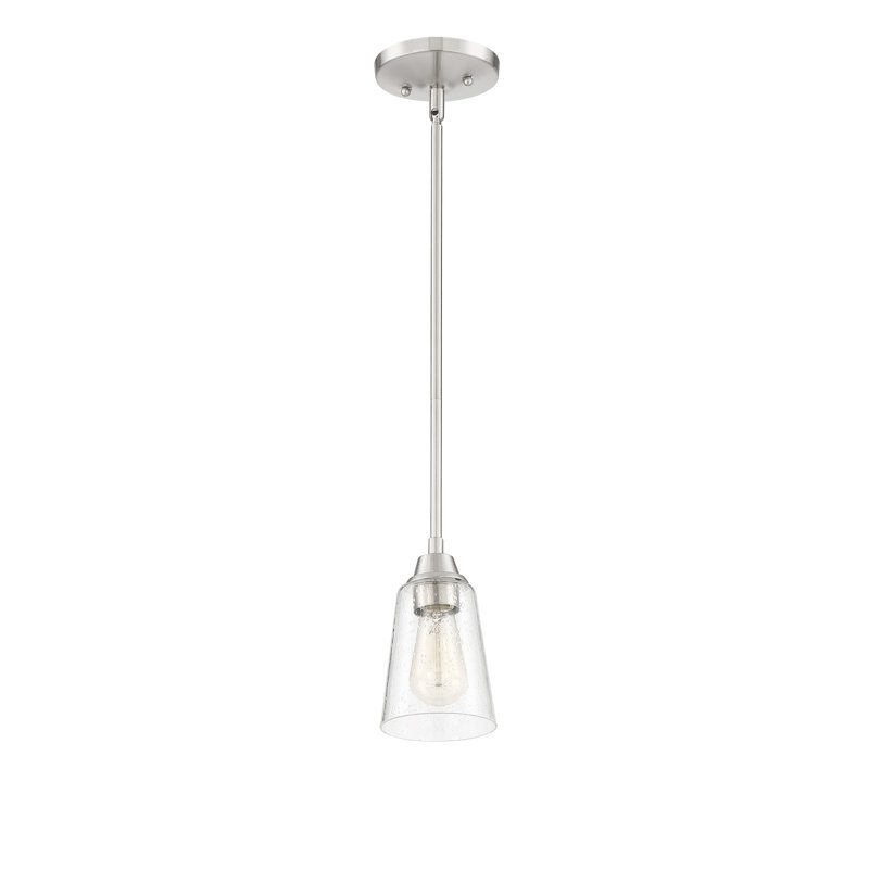 Grace 1 - Light Single Pendant, Brushed Polished Nickel