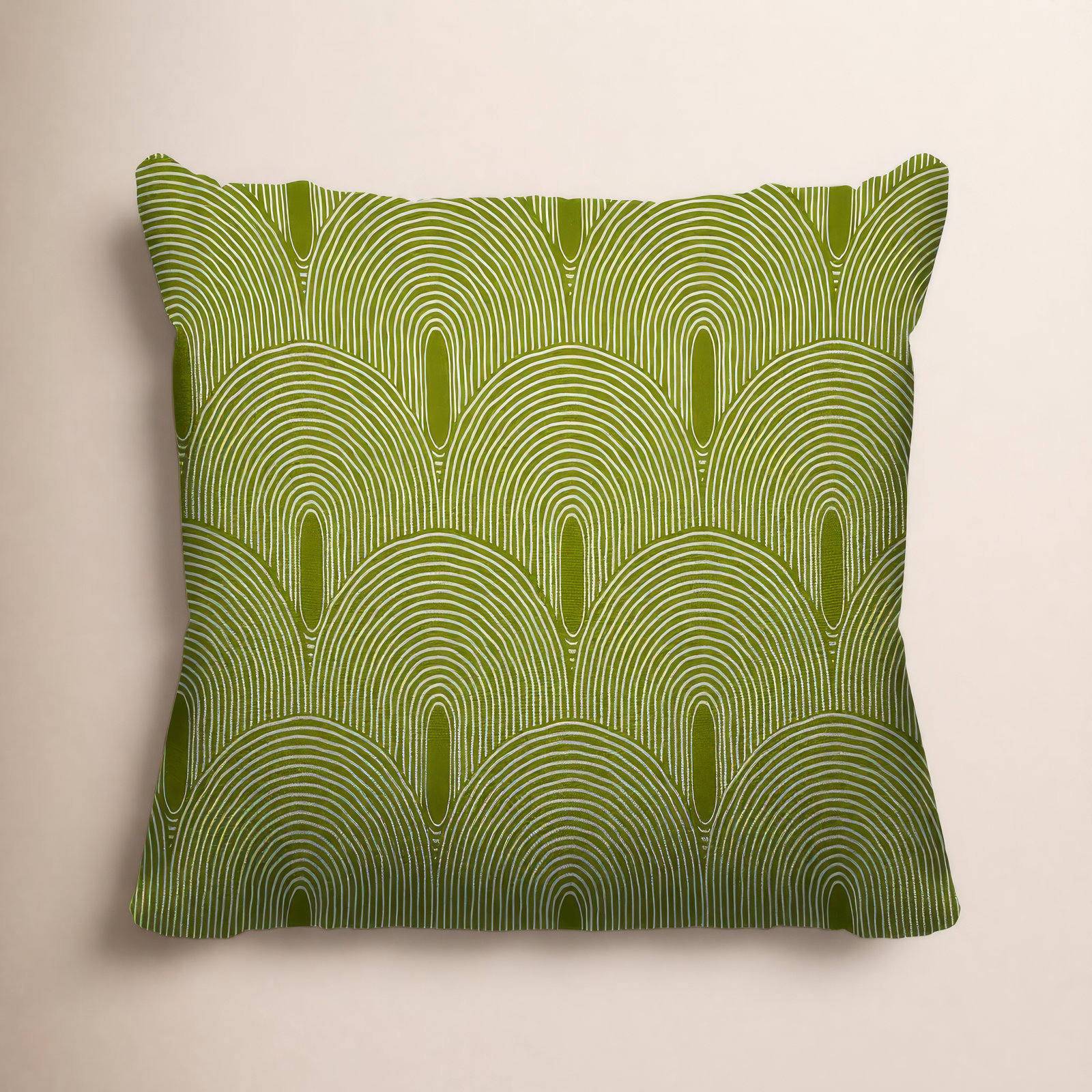 Limpo Indoor/Outdoor Throw Pillow, Chartreuse, 20" x 20"
