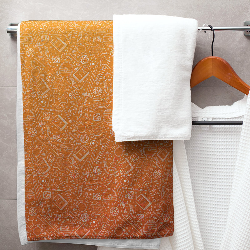 Serviette de bain classique, Dégradé feu