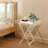 Folding Acrylic Tray Table, Modern Clear Side Table