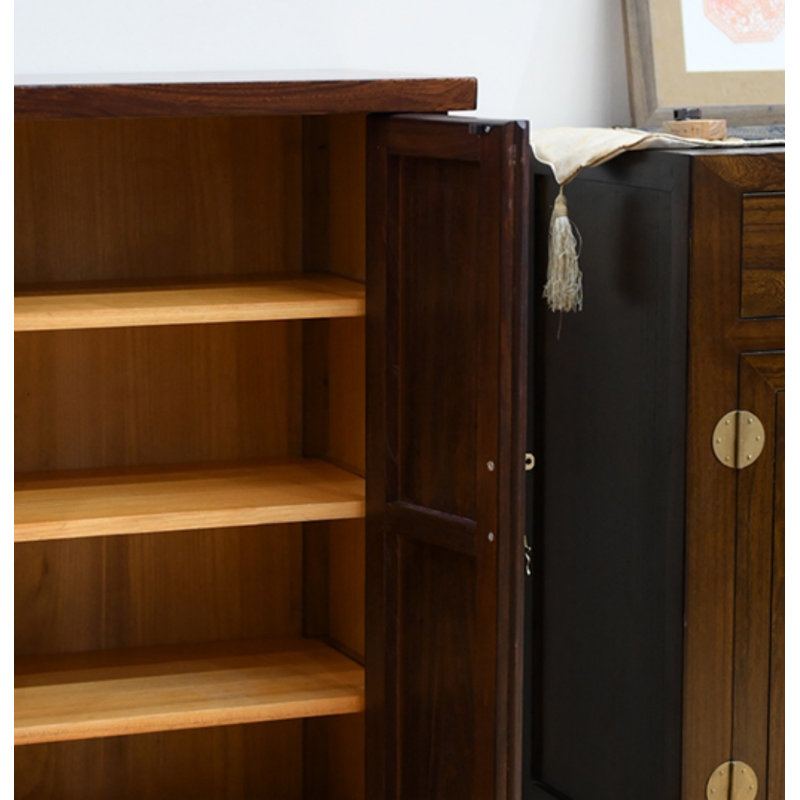 Tasharra Solid Wood Accent Cabinet