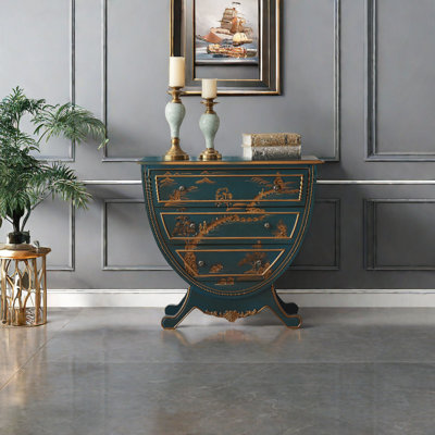 Commode décorative en forme de U American Country. Commode d'appoint