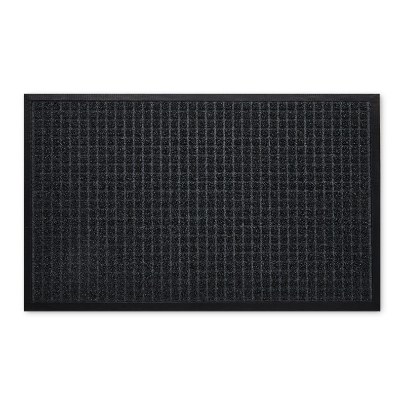 Tapis de porte extérieur antidérapant Afsah, l 36 po x P 60 po, Anthracite