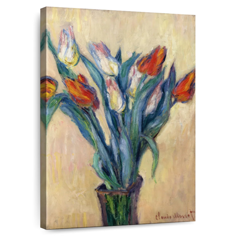 Harnek Vase Of Tulips, 45" H x 30" W