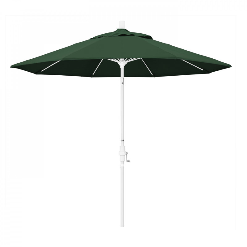 Parasol de marché 9 pi Hemenway, Performance vert forêt, Matted White