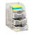 Mind Reader Desktop Accessory Storage, Paper Binder Clip Basket, Workspace, Office, Metal Mesh, 4.75"L x 5"W x 8"H-102346477