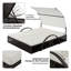 Double chaise longue d'extérieur à structure en acier - Lit de jour inclinable réglable à 5 positions avec auvent incurvé et table d'appoint cachée pour la piscine, la terrasse ou le jardin-830403174