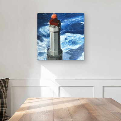 Headlight of Jument - Gray Marine Metal Print | Home Decor