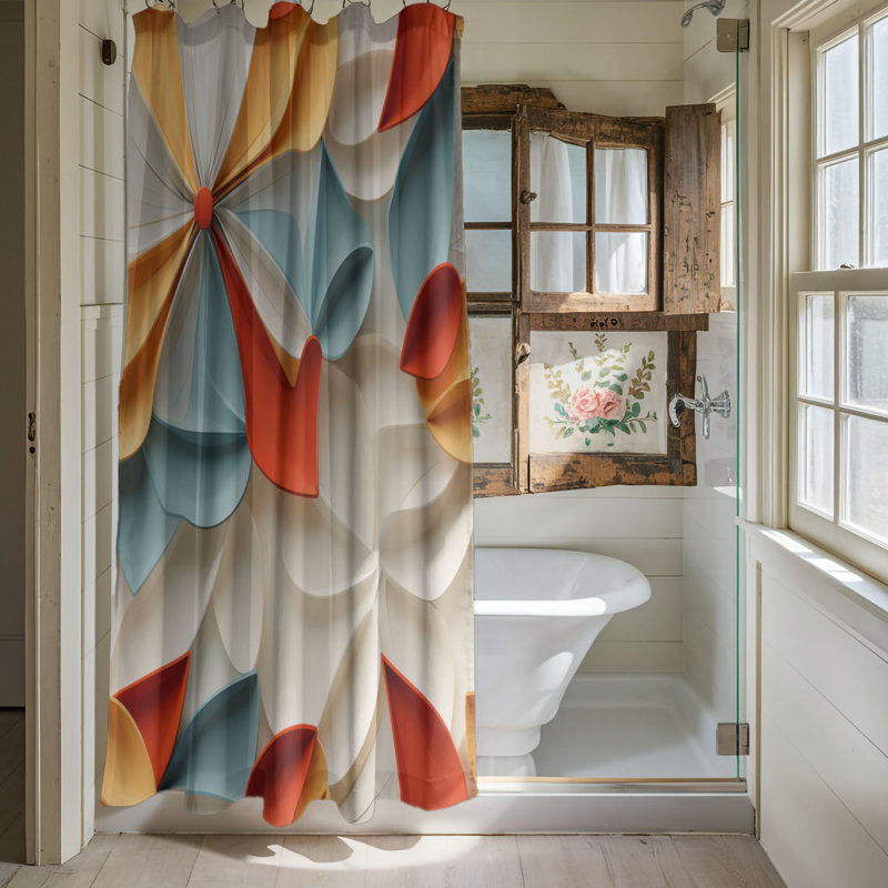Mixed Hues - Premium Shower Curtain, 74"H x 71"W