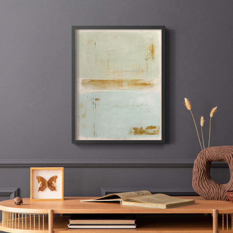 Reproduction encadrée souple - Bois massif, Cadre simple noir, H 14 po x l 11 po