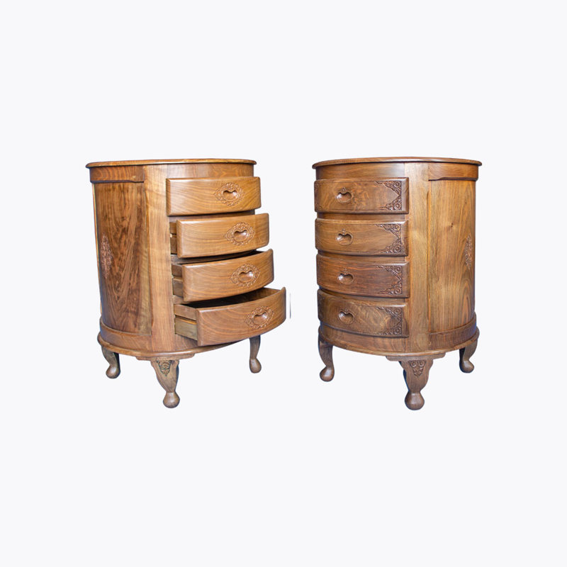 Kieffer Solid Wood 50cm W 4 - Drawer Chest of Drawers