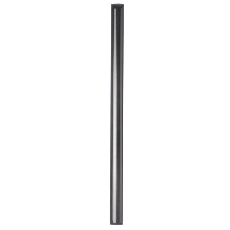 Silken 7.9'' L x 0.5'' W Ceramic Round Tile Trim, Black