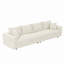 Canapé 4 places, canapé rembourré avec coussins moelleux pour appartement, salon-61270034