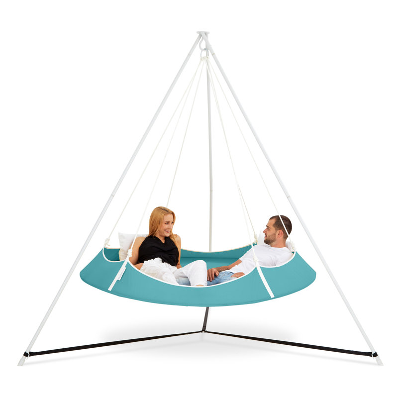 Double Classic Hammock with Stand, Aqua