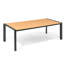 Table de salle à manger d'extérieur rectangulaire de 84 po L avec trou pour parasol et structure en aluminium  -2003037910-2003037929