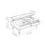 Table basse tournante et réglable en hauteur