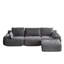 Canapé modulaire personnalisable en velours côtelé - Canapé en mousse à mémoire de forme adapté aux animaux de compagnie