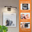 Lampe pour tableau à intensité variable avec bras pivotant réglable et cadre photo-133052965