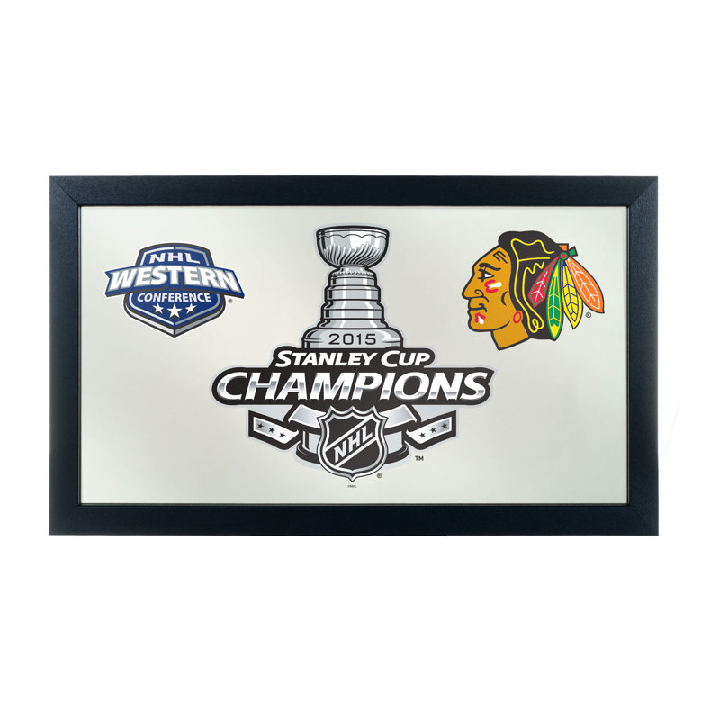 Miroir mural en tasse 2015 stanley chicago blackhawks NHL