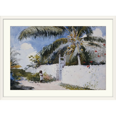 " A Garden In Nassau, 1885 " by Winslow Homer