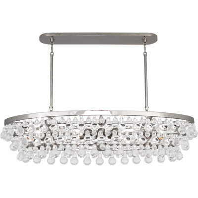 Lustre ovale large 42 3/4" bling