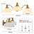 3-light Vanity Light With Bright White Ceramic Shades-919924319