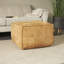 Repose-pieds brun en cuir Suade-88409215